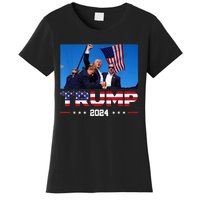 Donald Trump 2024 Survived Shot At Election Rall Women's T-Shirt