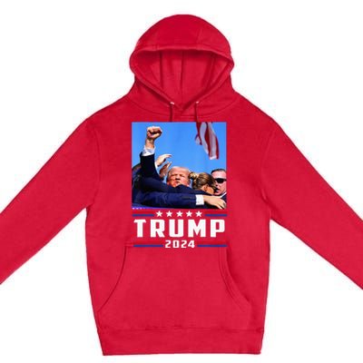 Donald Trump 2024 Survived Shot At Election Rally Premium Pullover Hoodie