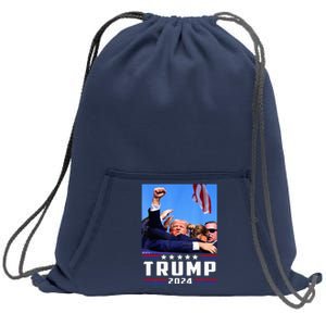 Donald Trump 2024 Survived Shot At Election Rally Sweatshirt Cinch Pack Bag