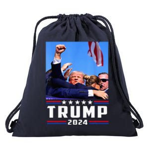 Donald Trump 2024 Survived Shot At Election Rally Drawstring Bag