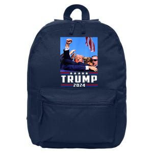 Donald Trump 2024 Survived Shot At Election Rally 16 in Basic Backpack