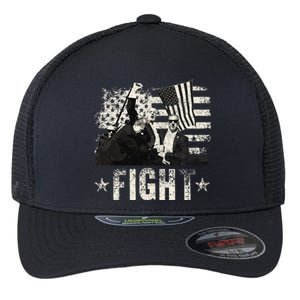 Donald Trump 2024 Fight Fight Fight Donald Trump Fist Pump Flexfit Unipanel Trucker Cap