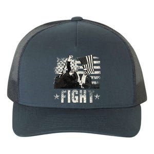 Donald Trump 2024 Fight Fight Fight Donald Trump Fist Pump Yupoong Adult 5-Panel Trucker Hat