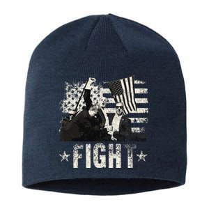 Donald Trump 2024 Fight Fight Fight Donald Trump Fist Pump Sustainable Beanie