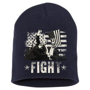 Donald Trump 2024 Fight Fight Fight Donald Trump Fist Pump Short Acrylic Beanie