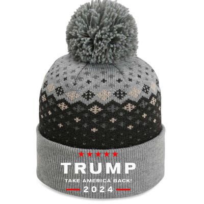 Donald Trump 2024 Take America Back Election  The Return  The Baniff Cuffed Pom Beanie