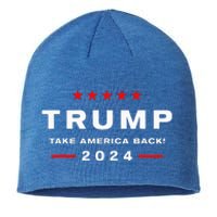 Donald Trump 2024 Take America Back Election  The Return  Sustainable Beanie