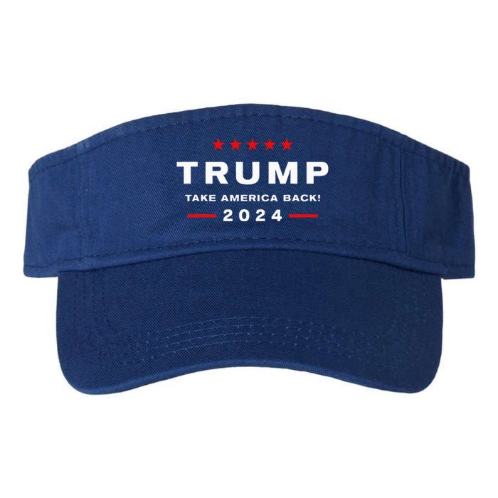 Donald Trump 2024 Take America Back Election  The Return  Valucap Bio-Washed Visor