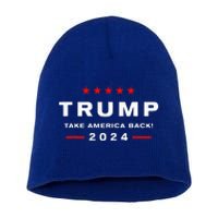 Donald Trump 2024 Take America Back Election  The Return  Short Acrylic Beanie