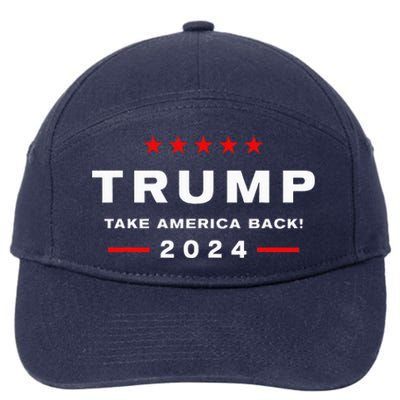 Donald Trump 2024 Take America Back Election  The Return  7-Panel Snapback Hat