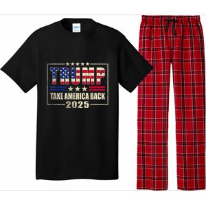 Donald Trump 2025 Take America Back American Flag Patriotic Pajama Set