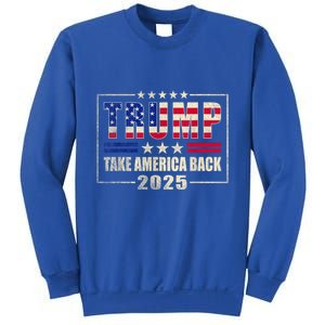 Donald Trump 2025 Take America Back American Flag Patriotic Sweatshirt