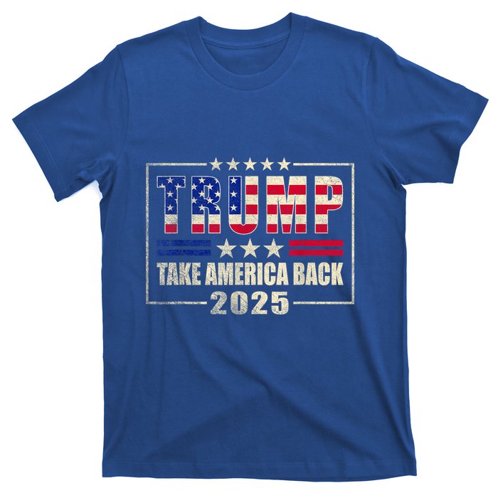 Donald Trump 2025 Take America Back American Flag Patriotic T-Shirt