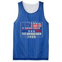 Donald Trump 2025 Take America Back American Flag Patriotic Mesh Reversible Basketball Jersey Tank