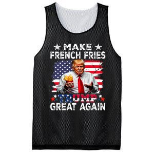 Donald Trump 2024 French Fry Make French Fries Great Again Mesh Reversible Basketball Jersey Tank