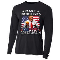 Donald Trump 2024 French Fry Make French Fries Great Again Cooling Performance Long Sleeve Crew