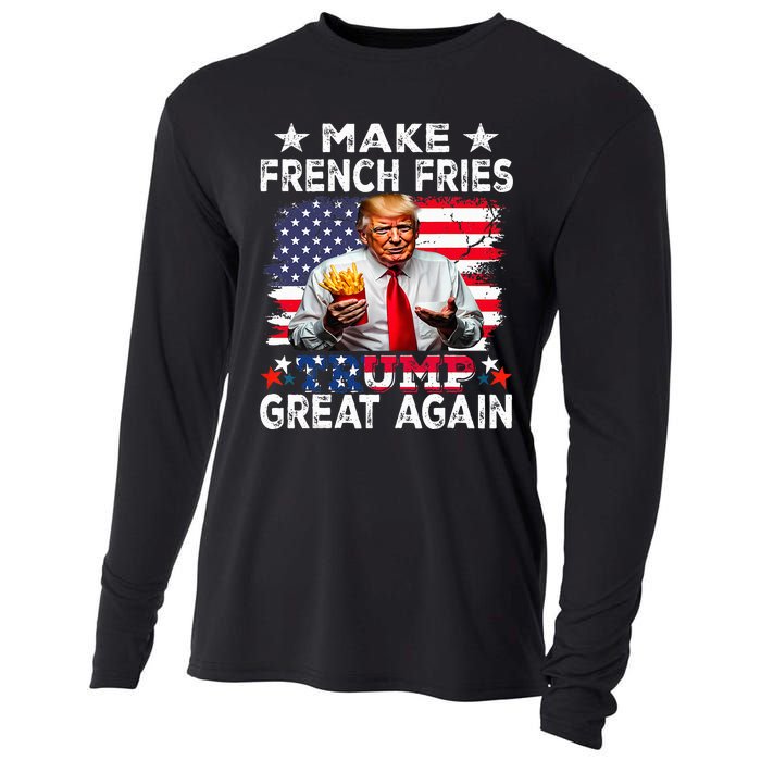 Donald Trump 2024 French Fry Make French Fries Great Again Cooling Performance Long Sleeve Crew