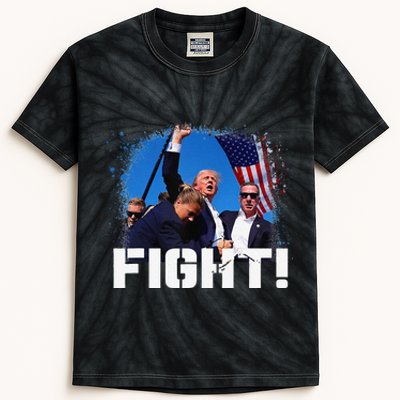 Donald Trump 2024 Survived Shot At Election Rally Kids Tie-Dye T-Shirt