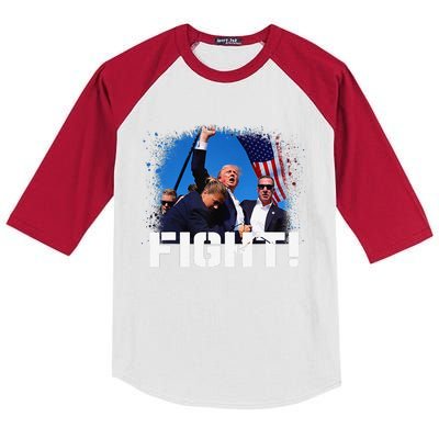 Donald Trump 2024 Survived Shot At Election Rally Kids Colorblock Raglan Jersey