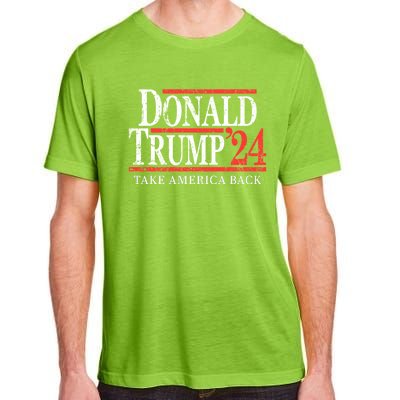 Donald Trump 2024 Take America Back Make America Great Again MAGA Adult ChromaSoft Performance T-Shirt