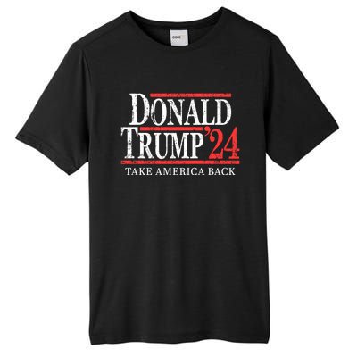 Donald Trump 2024 Take America Back Make America Great Again MAGA Tall Fusion ChromaSoft Performance T-Shirt