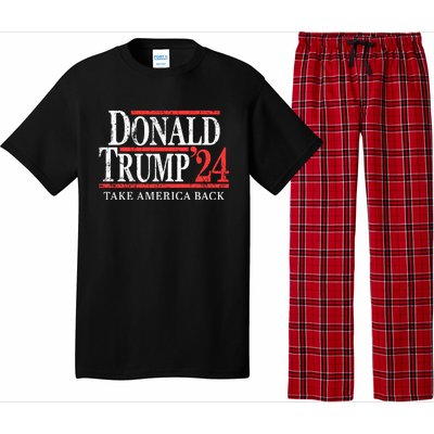 Donald Trump 2024 Take America Back Make America Great Again MAGA Pajama Set