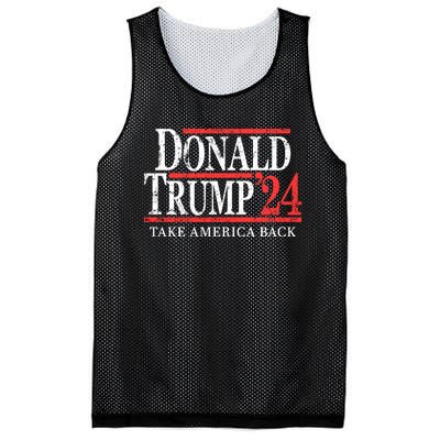 Donald Trump 2024 Take America Back Make America Great Again MAGA Mesh Reversible Basketball Jersey Tank