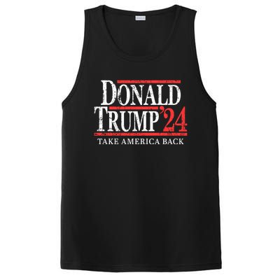 Donald Trump 2024 Take America Back Make America Great Again MAGA PosiCharge Competitor Tank