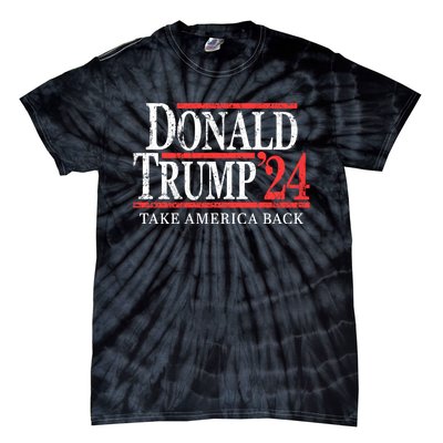 Donald Trump 2024 Take America Back Make America Great Again MAGA Tie-Dye T-Shirt