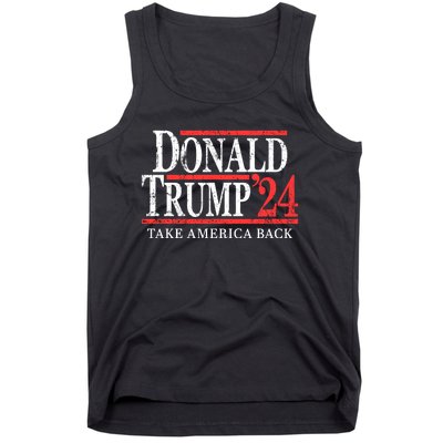 Donald Trump 2024 Take America Back Make America Great Again MAGA Tank Top