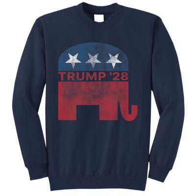 Donald Trump 2028 President Pro Trump Vintage Republican Tall Sweatshirt