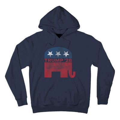 Donald Trump 2028 President Pro Trump Vintage Republican Tall Hoodie