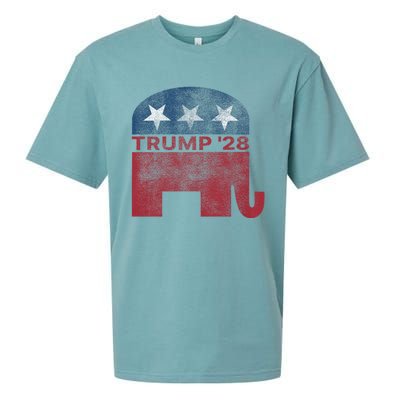 Donald Trump 2028 President Pro Trump Vintage Republican Sueded Cloud Jersey T-Shirt