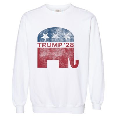 Donald Trump 2028 President Pro Trump Vintage Republican Garment-Dyed Sweatshirt