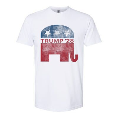 Donald Trump 2028 President Pro Trump Vintage Republican Softstyle CVC T-Shirt