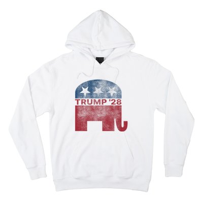 Donald Trump 2028 President Pro Trump Vintage Republican Hoodie