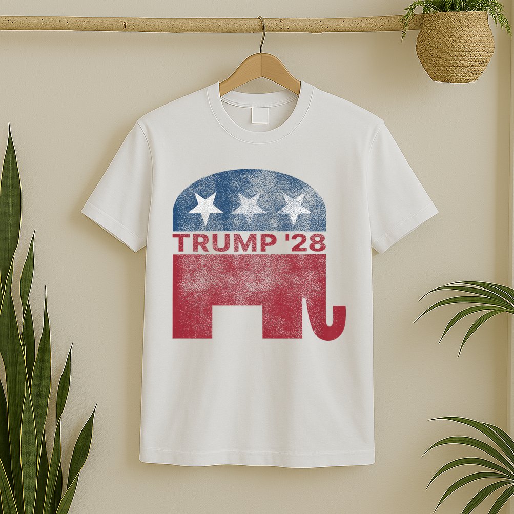 Donald Trump 2028 President Pro Trump Vintage Republican T-Shirt