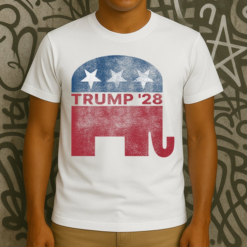 Donald Trump 2028 President Pro Trump Vintage Republican T-Shirt