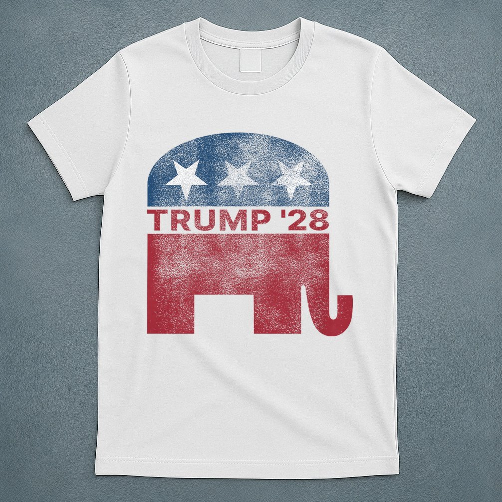 Donald Trump 2028 President Pro Trump Vintage Republican T-Shirt