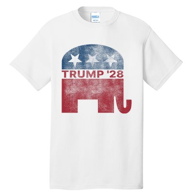 Donald Trump 2028 President Pro Trump Vintage Republican Tall T-Shirt