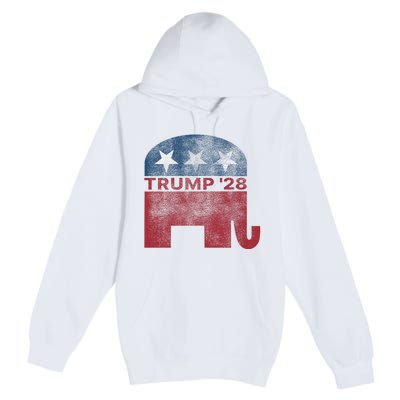 Donald Trump 2028 President Pro Trump Vintage Republican Premium Pullover Hoodie