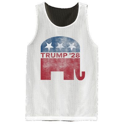 Donald Trump 2028 President Pro Trump Vintage Republican Mesh Reversible Basketball Jersey Tank