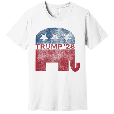 Donald Trump 2028 President Pro Trump Vintage Republican Premium T-Shirt