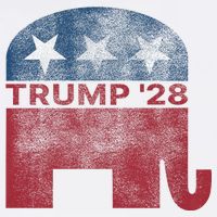 Donald Trump 2028 President Pro Trump Vintage Republican Baby Bodysuit