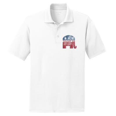 Donald Trump 2028 President Pro Trump Vintage Republican PosiCharge RacerMesh Polo