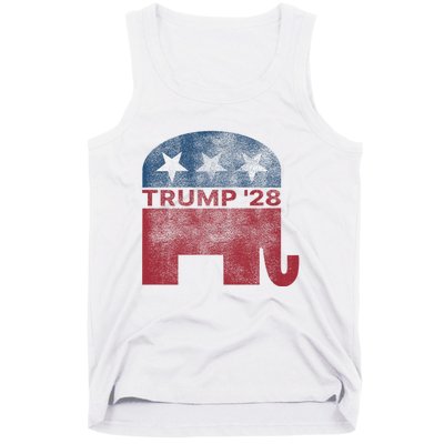 Donald Trump 2028 President Pro Trump Vintage Republican Tank Top