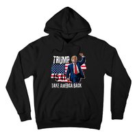 Donald Trump 2024 Take America Back American Flag Hoodie