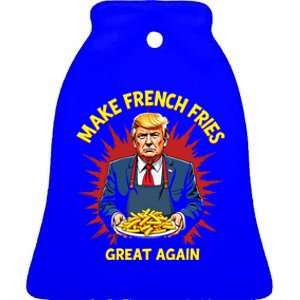 Donald Trump 2024 French Fry Ceramic Bell Ornament