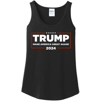 Donald Trump 2024 Make America Great Again MAGA Ladies Essential Tank