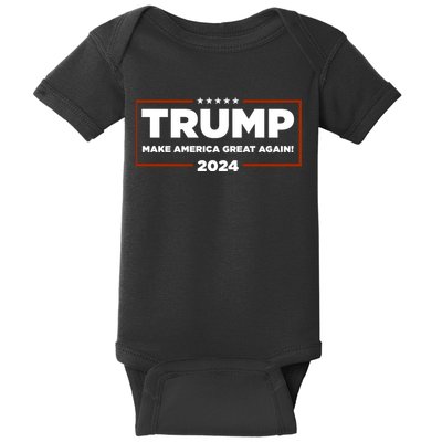 Donald Trump 2024 Make America Great Again MAGA Baby Bodysuit